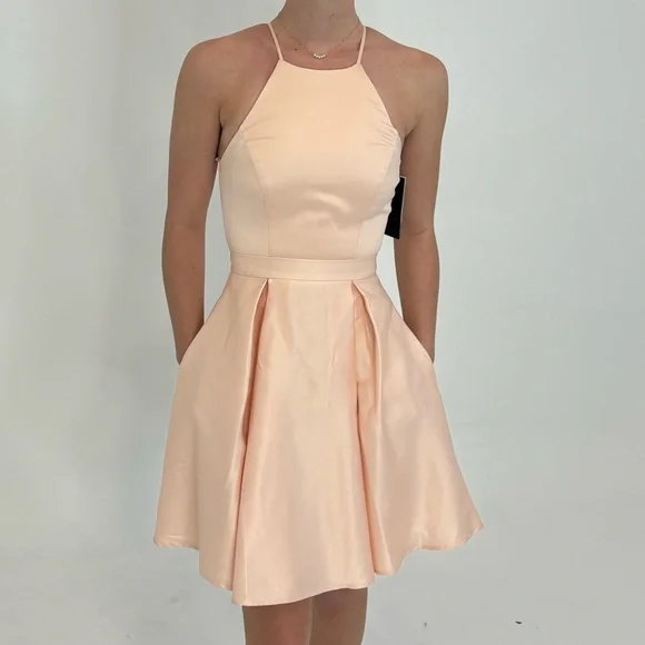 slim fit dress slacks Sicily Midi Dress With Champagne Lining